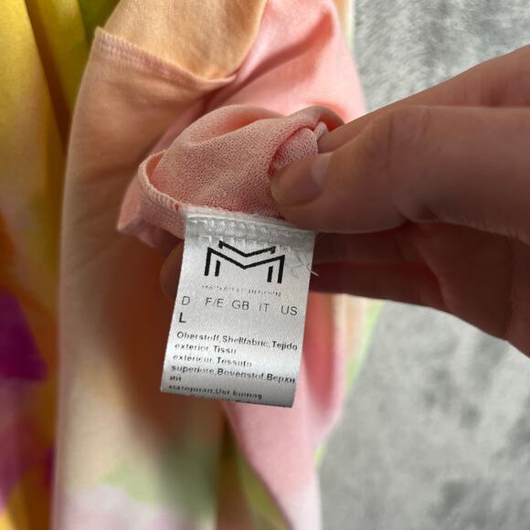 Maryan Mehlhorn Abstract Print Mini Dress Luxury Resortwear Size Large - Picture 7 of 8